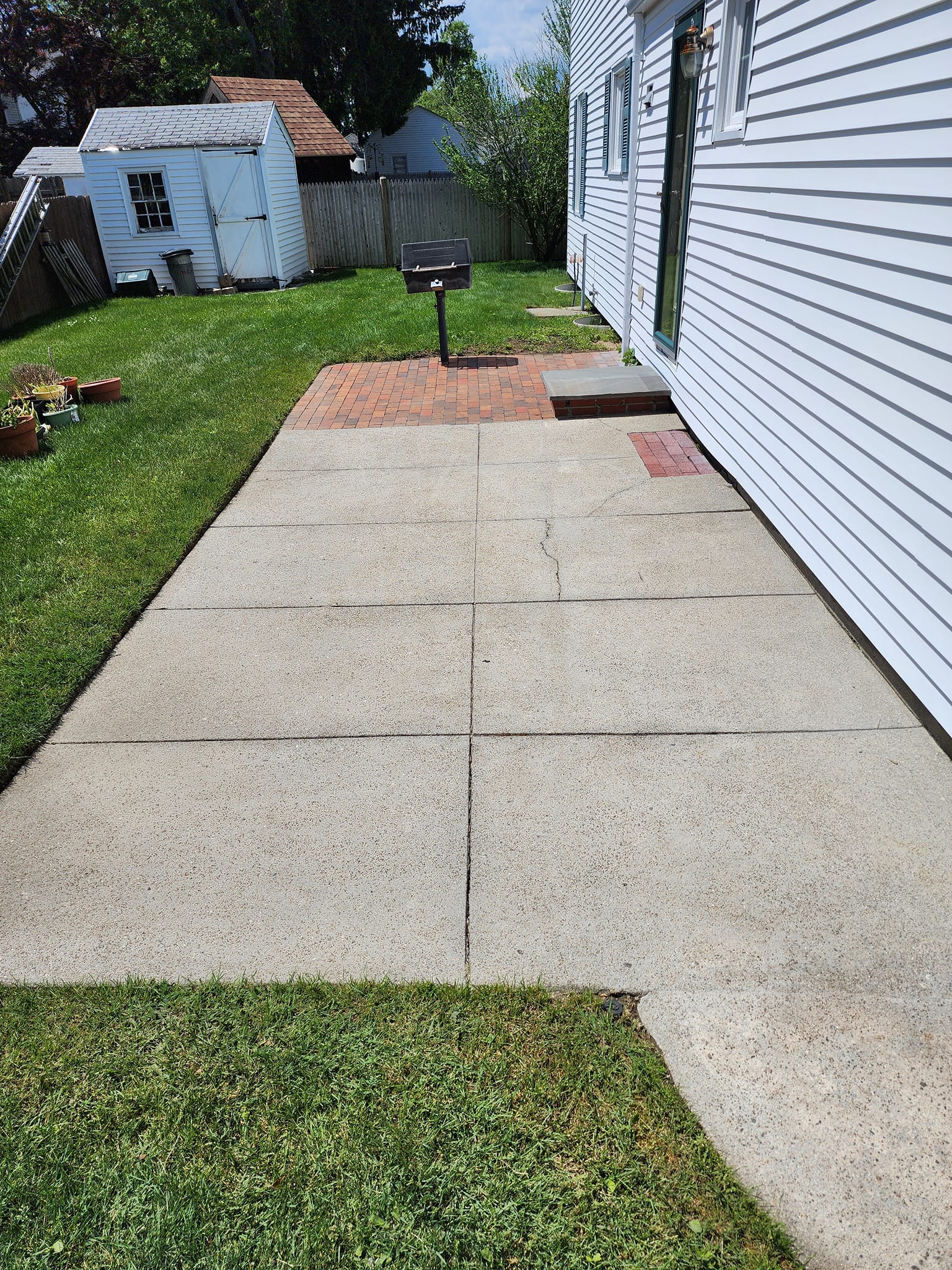 Concrete Patio Cleaning - After